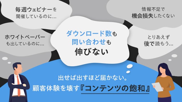出せば出すほど届かない。顧客体験を壊す『コンテンツの飽和』