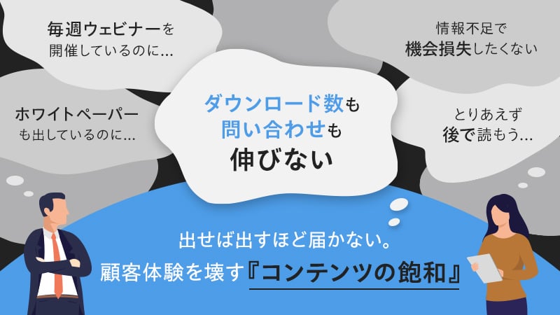 出せば出すほど届かない。顧客体験を壊す『コンテンツの飽和』